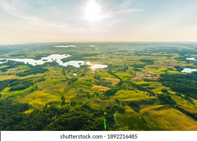 Landscape aerial view from hot air balloon
 - Powered by Shutterstock