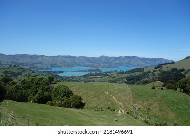 Landscape Of Akaroa Harbour, New Zealand