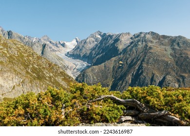 
Landscape of the Aletsch Glacier in Switzerland the largest ice stream in the Alps. - Powered by Shutterstock