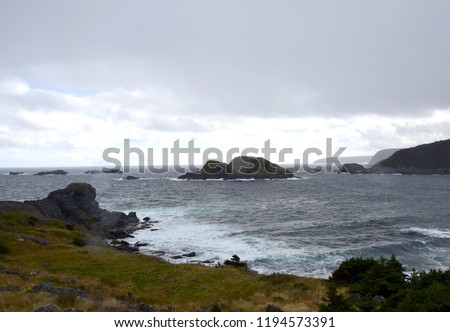 landscape along the Killick Coast, Biscayan Cove seascape, Avalon Peninsula, NL Canada