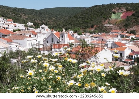 landscape of Alte village, algarve region, Portugal