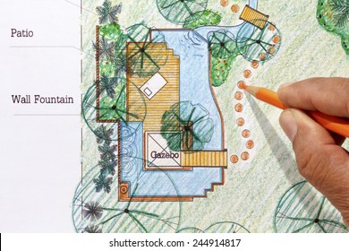 Landscape Architect Design Water Garden Plans For Backyard