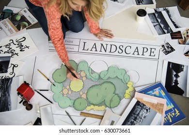Landscape Architecture Design Layout Plan Blueprint