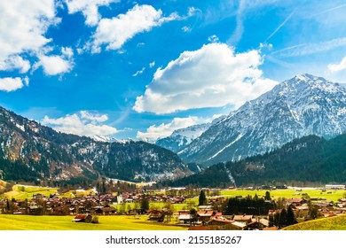 Landscape Around Bad Hindelang, Bavaria, Germany. High Quality Photo