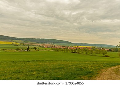 landscape around the village Hohenfelden in Thuringia
