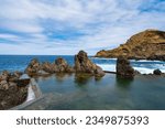 landscape of the Atlantic Ocean on the island of Madeira