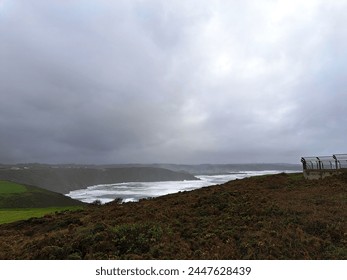 landscape, azul, mirador, montañas, verde, green, blue, stone, naturaleza, senderismo, agua, water, mar, sea, animales, casas, pueblo, town, acantilado, oceano, oceanic,