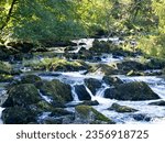 Landscape in Bangor Bethesda in Wales in the UK