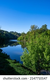 
Landscape Of The Banks Of The Saône River Around Ile Roy In Spring