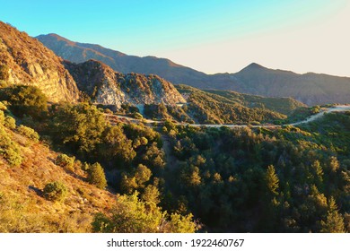 Landscape Of Big Bear Mountain During Sunset 