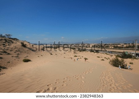 Landscape In Binh Dinh Province (Vietnam) With Sand Dunes