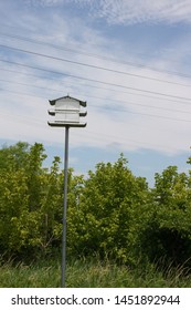 Landscape Of A Birdhouse At The Russell W. Peterson Wildlife Refuge In Wilmington, Delaware