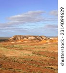 Landscape of the Breakaways national park, south australia