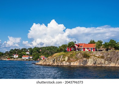 Landscape With Buildings On An Archipelago Island In Norway.