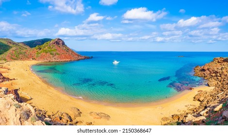 Landscape with Cala Pilar beach, Menorca island, Spain