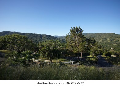 The Landscape Of Carmel Valley, California.