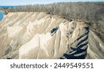 Landscape of Chimney Bluffs State Park of New York