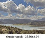landscape with clouds