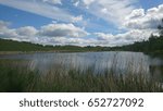 Landscape with clouds and lake 