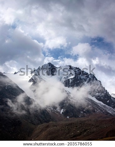 Similar – Blick auf die Ötztaler Berge vom Rettenbachgletscher