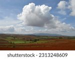 landscape with clouds and sky