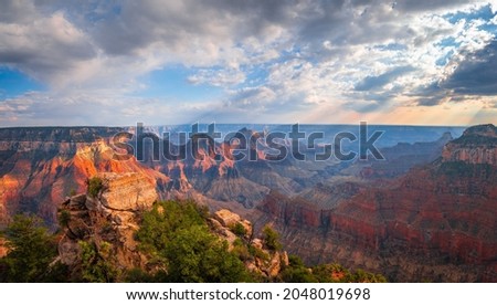 landscape with clouds view
USA Parks Panorama Grand Canyon Park Arizona Crag Canyon Clouds Nature photo
park