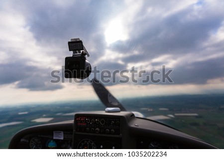 Similar – glider takeoff Cockpit