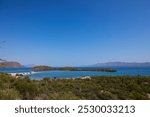 Landscape of Concepcion Bay in middle of Baja peninsula, showing the beauty in nature, Baja California Sur, sea and desert. Mexico  during daylight