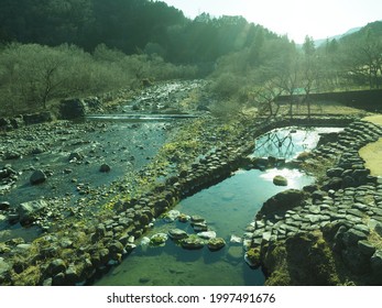 Landscape Of Daiya River In Winter