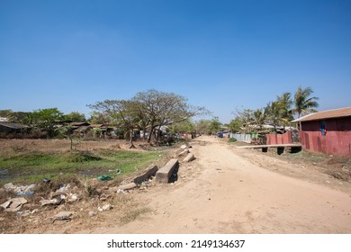 Landscape of Dala Township in Yangon, Myanmar