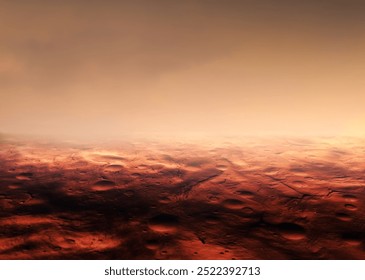 Paisaje del planeta rojo