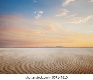 Landscape Of Desert And Sky 