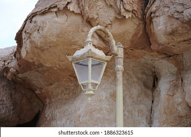 Landscape Design Lighting Fixture Camouflage In Al Qarah Mountain, Al Hofuf ( Al Ahsa ), Saudi Arabia