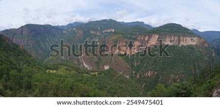 Landscape of the Devil's Backbone, Route N40, Durango - Mexico