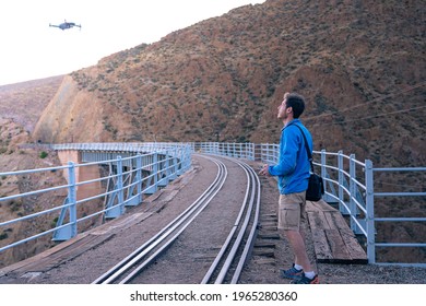 Landscape Dron  Photographer In Viaduct La Polvorilla, Argentina