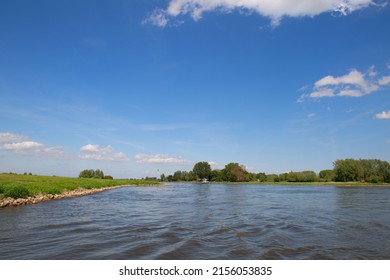 Landscape Dutch River The IJssel 