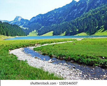 Landscape and environment of Alpstein mountain range and the Appenzellerland region - Canton of Appenzell Innerrhoden, Switzerland - Shutterstock ID 1320146507