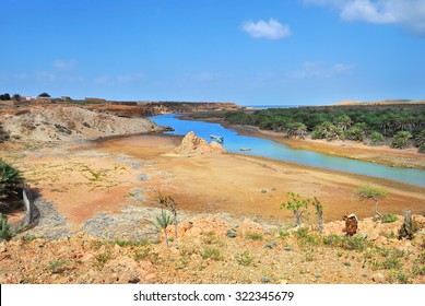 Landscape Of The Exotic Island Of Socotra, Yemen 