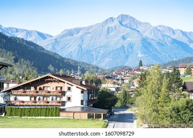 Landscape Of Famous Alpine Village St Anton, Austria