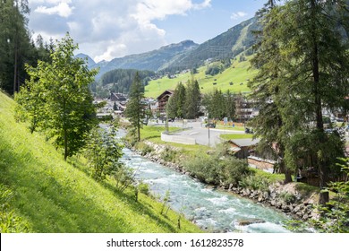 Landscape Of Famous Alpine Village St Anton, Austria