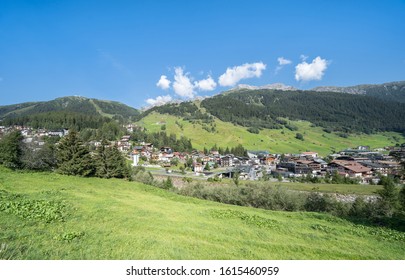 Landscape Of Famous Alpine Village St Anton, Austria