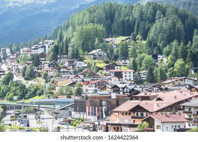 Landscape Of Famous Alpine Village St Anton, Austria