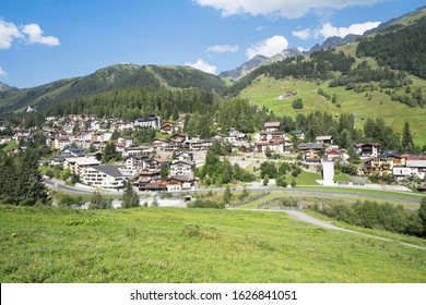 Landscape Of Famous Alpine Village St Anton, Austria