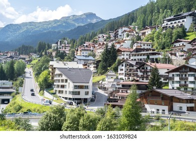 Landscape Of Famous Alpine Village St Anton, Austria