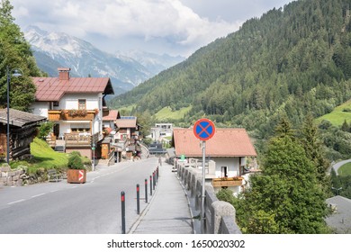 Landscape Of Famous Alpine Village St Anton, Austria