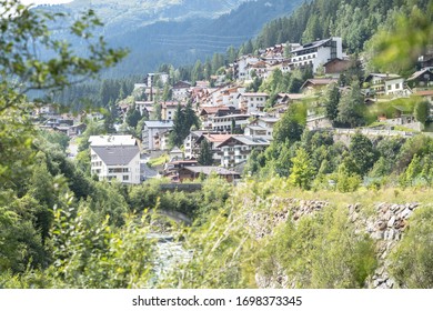 Landscape Of Famous Alpine Village St Anton, Austria