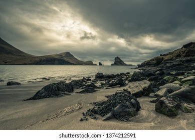 Landscape Of Faroe Islands, View From Bour, Vágar