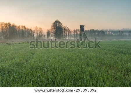 Image, Stock Photo raised hide Hunting
