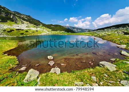 Similar – Lake and Landscape Calm