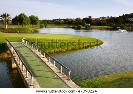 A Landscape of a golf course.